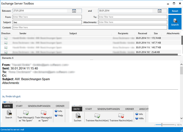 Screenshot EstOlAddin-MailSafeWindow