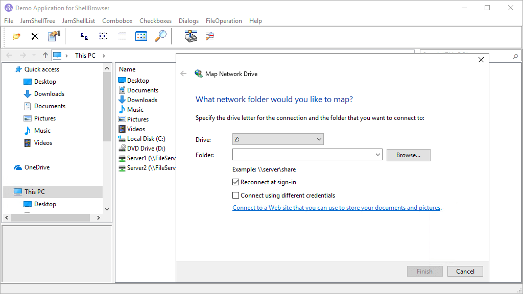 Screenshot JamNetConnectionDialog