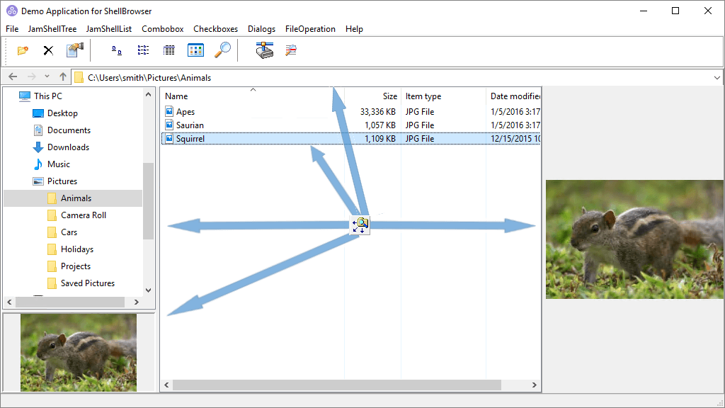 Screenshot JamShellLink