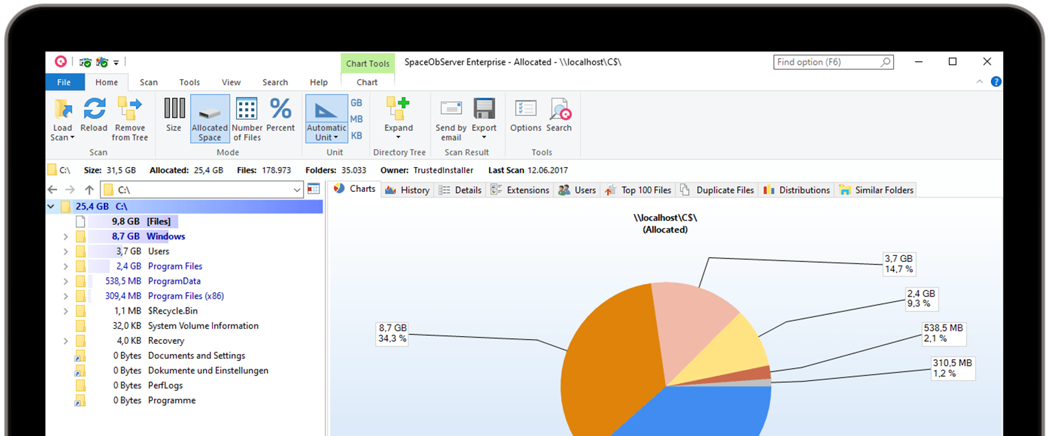 Screenshot SpaceObServer