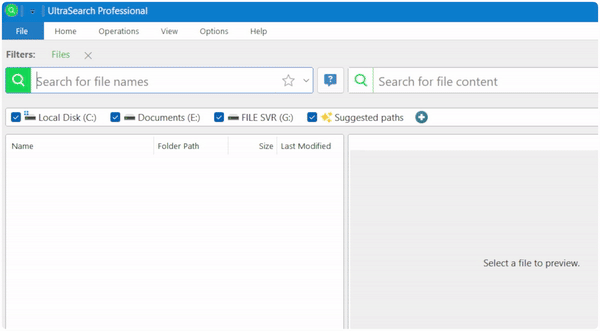 UltraSearch Guided Tour