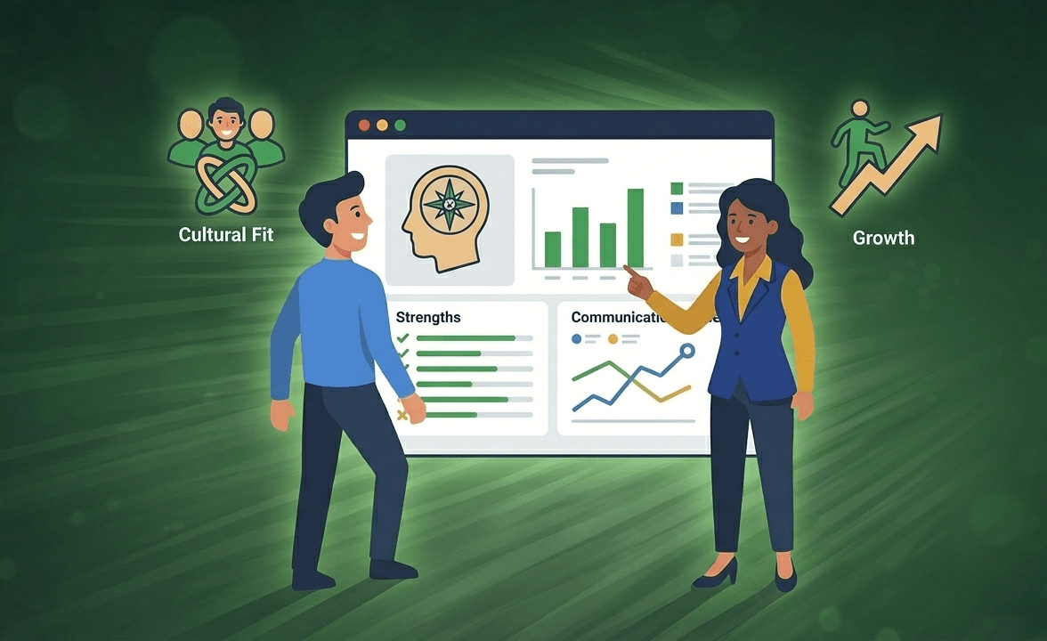 The applicant is taking part in a personality assesment.