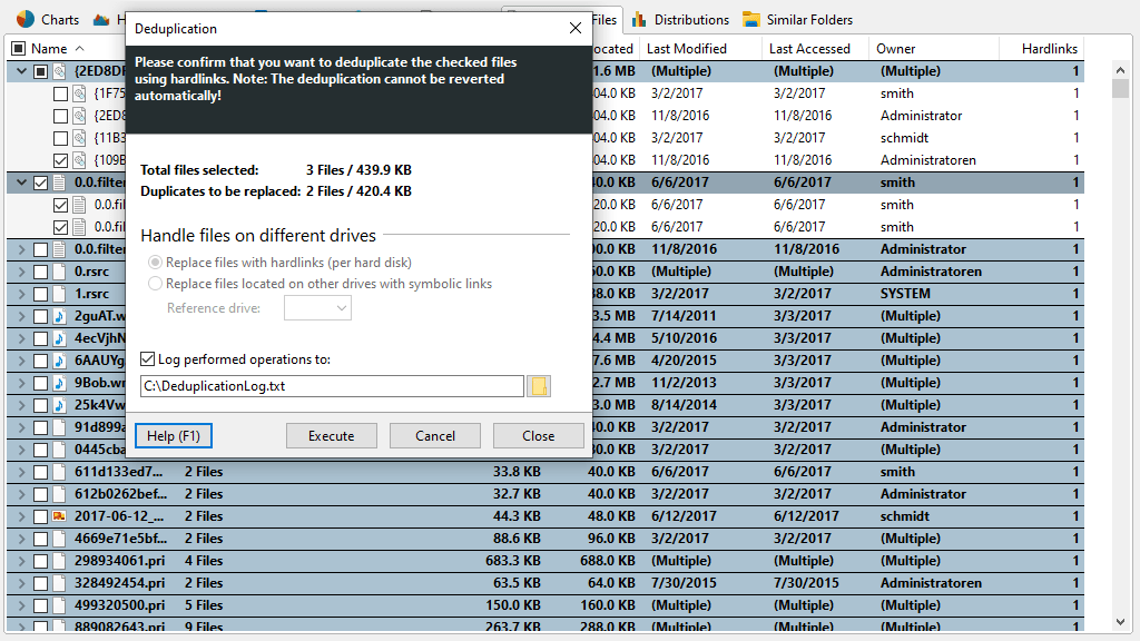 Deduplicate Redundant Files With Spaceobserver Jam Software